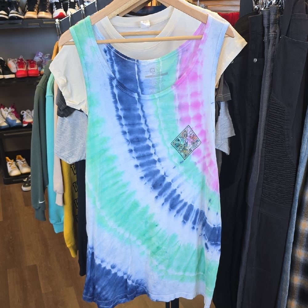 Salty Crew Pastel Tie-Dye Tank Top